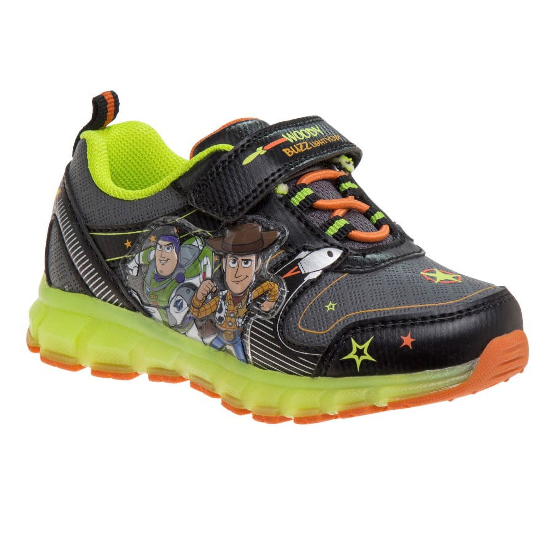 Disney Pixar Toy Story Toddler Boys Sneakers w 5 Green Lights - Black ...
