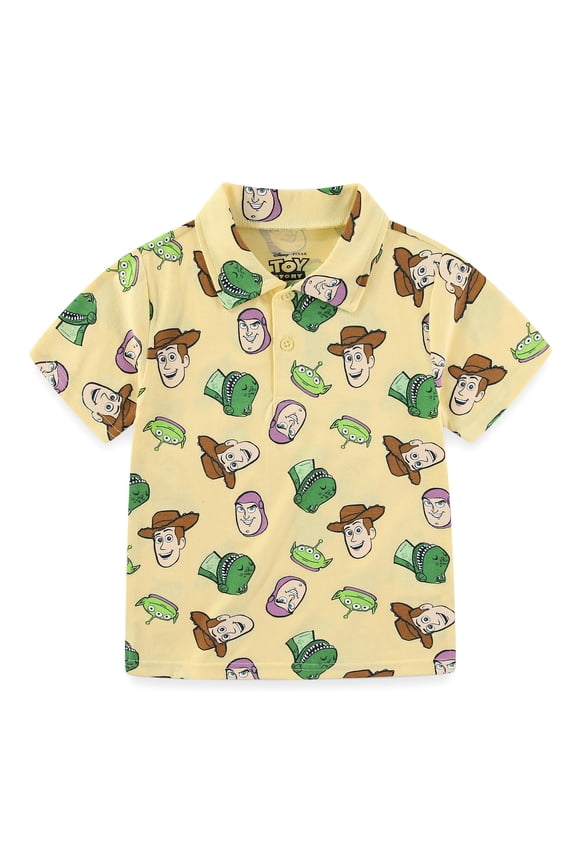 Pixar Toy Story Woody Boys Short Sleeve Polo Shirt (Boys), Sizes 2T-7