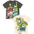 thumbnail image 1 of Disney Pixar Toy Story Woody Buzz Lightyear 2 Pack T-Shirts Toddler to Little Kid, 1 of 5