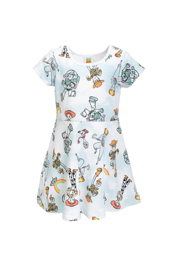 Toy Story Little Girls' Skater Dress Toy Story Light Blue