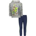 thumbnail image 1 of Disney Pixar Toy Story Woody Buzz Lightyear Rex Toddler Boys Fleece Pullover Hoodie and Pants Outfit Set Grey / Blue 5T, 1 of 5