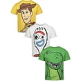 thumbnail image 1 of Disney Pixar Toy Story Woody Forky Rex Toddler Boys 3 Pack T-Shirts Toddler to Big Kid, 1 of 4