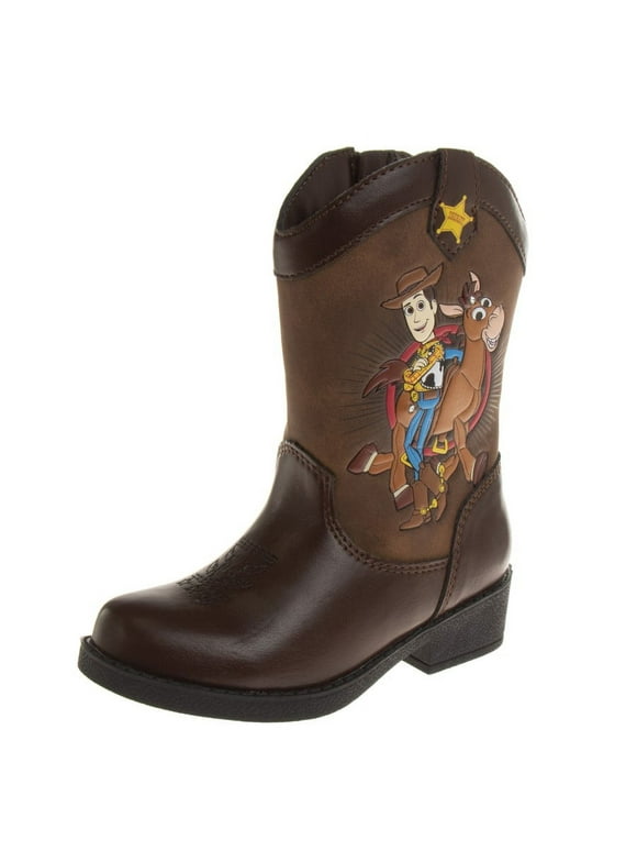 Disney Pixar Toy Story Woody Kid's Cowboy Western Boots (Toddler-Little kid) color: Brown size: 10