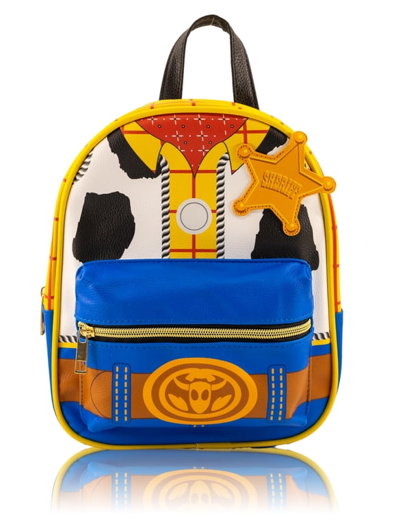 Disney Pixar Toy Story Woody Mini Backpack Purse, 10" Faux Leather