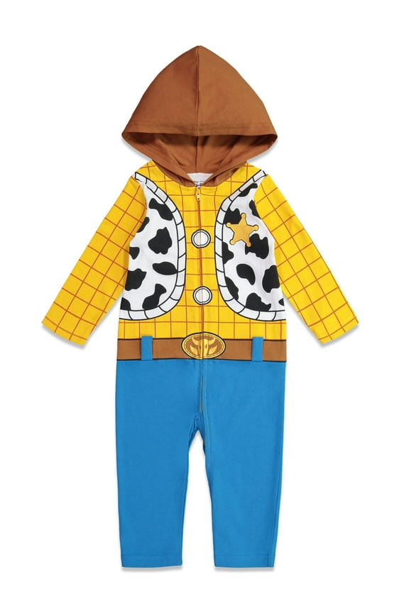 Disney Pixar Toy Story Woody Newborn Baby Boys Zip Up Coverall Newborn to Toddler