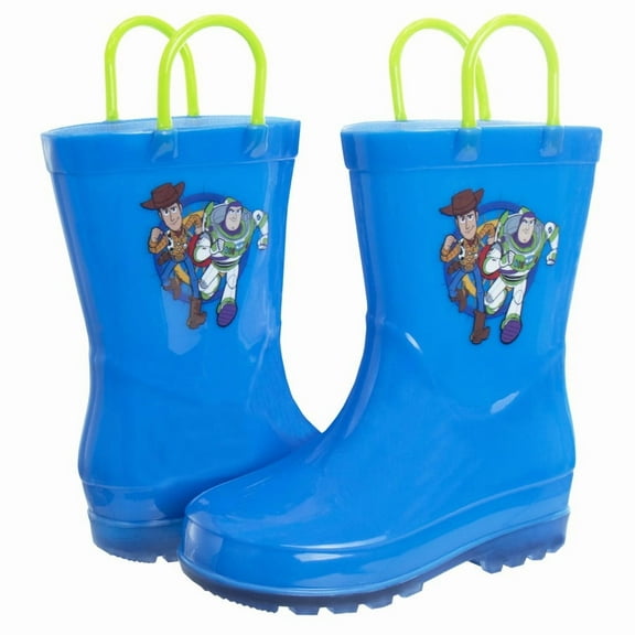 Disney Pixar Toy Story Woody And Buzz Rainboots (Toddler Sizes), Blue, Size: 11, 12