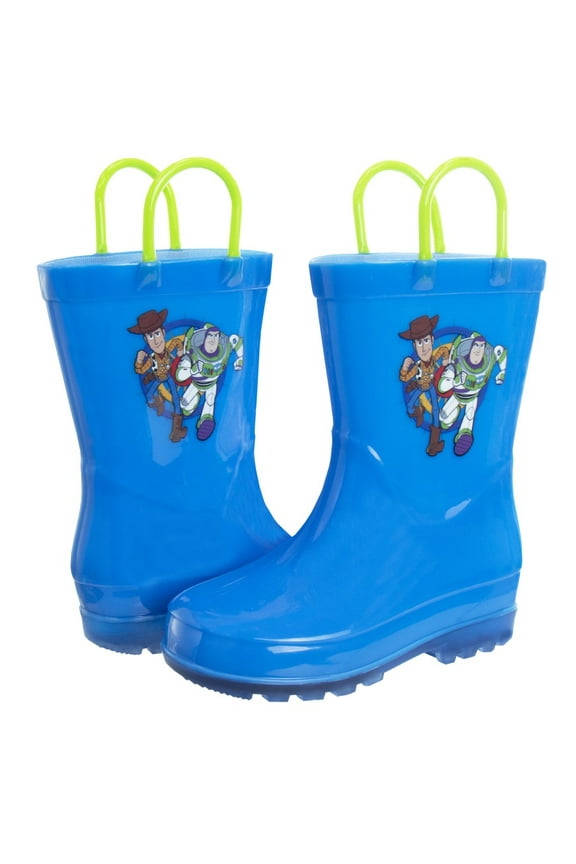 Disney Pixar Toy Story Woody And Buzz Rainboots (Toddler Sizes), Blue, Size: 11-12