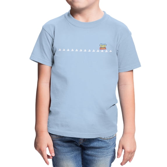 Disney Pixar Toy Story Youth Classic Cloud Line Up T-Shirt (Light Blue, XS-XL)
