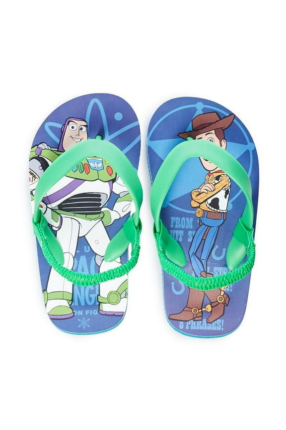 Disney/Pixar Toy Toddler Boy Buzz Lightyear Thong Sandals, Toddler Boy's, Size: Large, Green