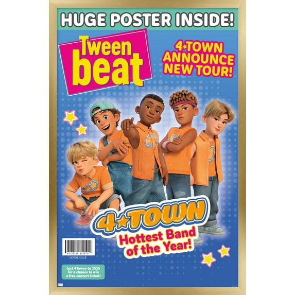 Disney Pixar Turning Red - 4-Town Tween Beat 16" x 24" Framed Poster, by Trends International