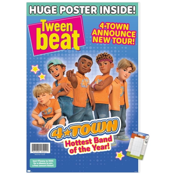 Disney Pixar Turning Red - 4-Town Tween Beat Wall Poster, 22.375" x 34"