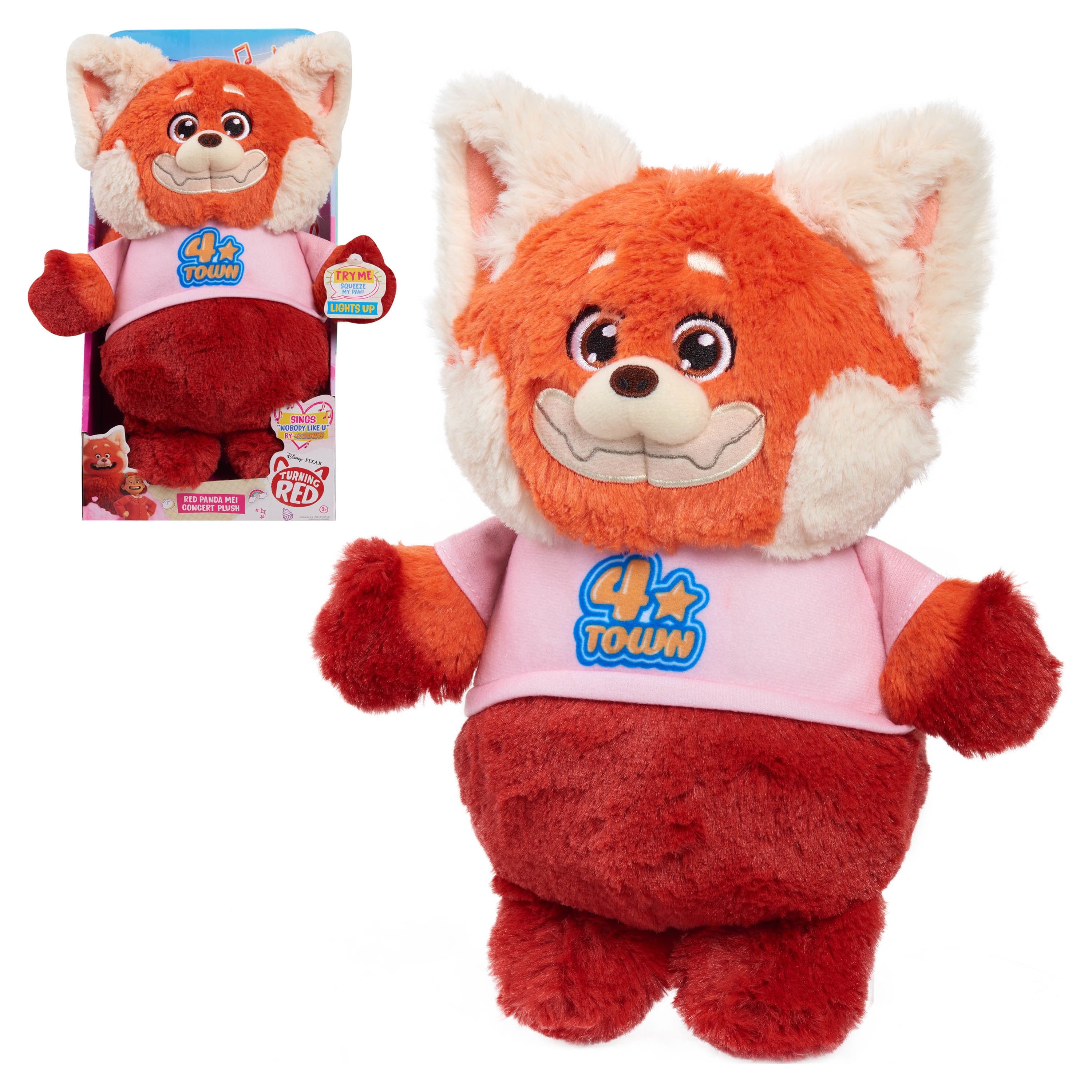 Disney and Pixar Turning Red – Red Panda Mei 11-inch Concert Plush with Lights and Sounds, Officially Licensed Kids Toys for Ages 3 Up, Gifts and Presents - image 1 of 8
