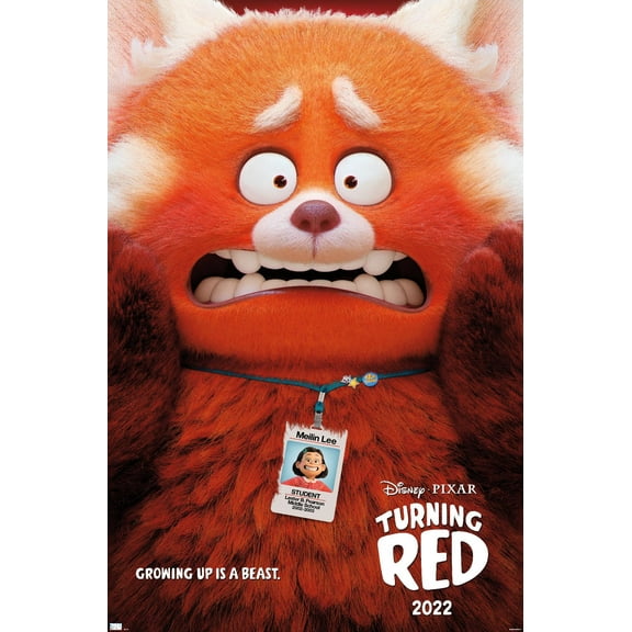 Disney Pixar Turning Red - Teaser 14.72" x 22.37" Poster, by Trends International