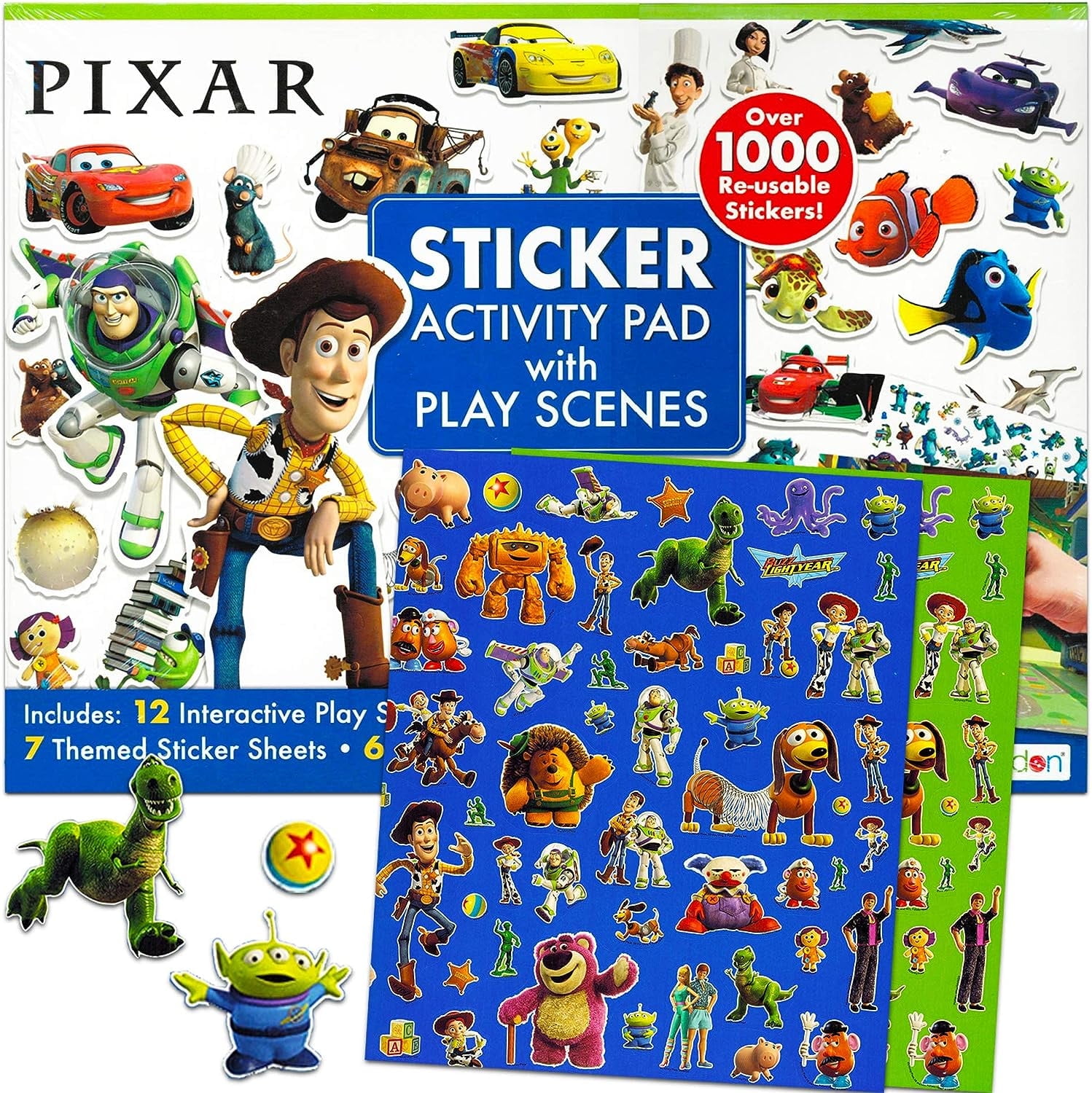 Disney Pixar Ultimate Sticker Activity Pad ~ Over 1000 Pixar Stickers Featuring Cars, Finding Nemo, Toy Story, Monsters Inc. and More!