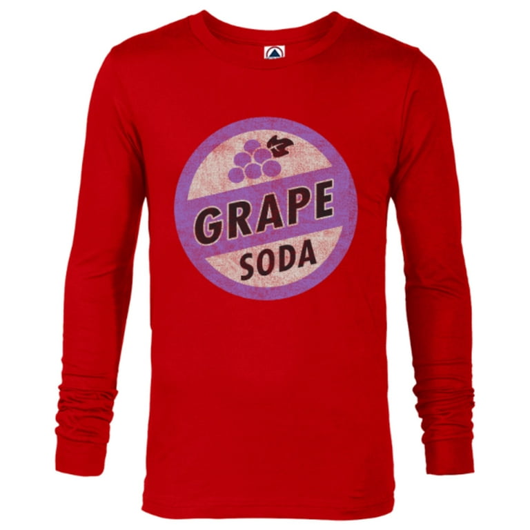 Disney Pixar Up Grape Soda Bottle Cap Pin T-Shirt - Long Sleeve T-Shirt for  Men - Customized-New Red