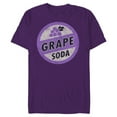 thumbnail image 1 of Disney Pixar Up Grape Soda Bottle Cap Pin T-Shirt- Short Sleeve Blended T-Shirt for Adults - Customized-Purple, 1 of 5