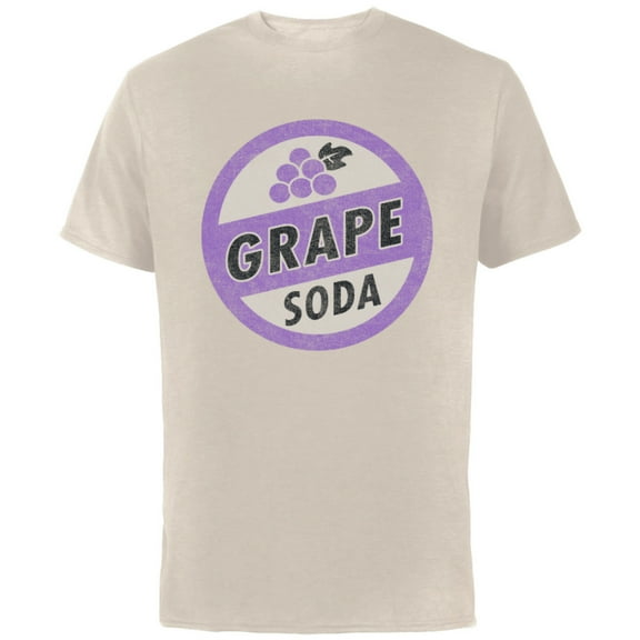 Disney Pixar Up Grape Soda Bottle Cap Pin T-Shirt - Short Sleeve Cotton T-Shirt for Adults - Customized-Natural