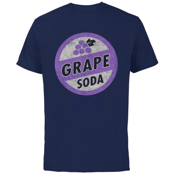 Disney Pixar Up Grape Soda Bottle Cap Pin T-Shirt - Short Sleeve Cotton T-Shirt for Adults - Customized-Navy