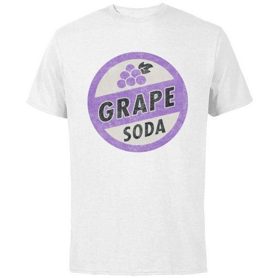 Disney Pixar Up Grape Soda Bottle Cap Pin T-Shirt - Short Sleeve Cotton T-Shirt for Adults - Customized-White