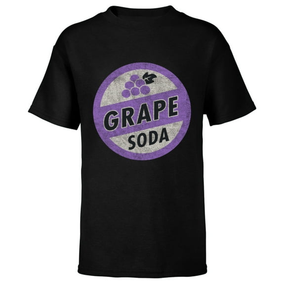 Disney Pixar Up Grape Soda Bottle Cap Pin T-Shirt - Short Sleeve T-Shirt for Kids - Customized-Black