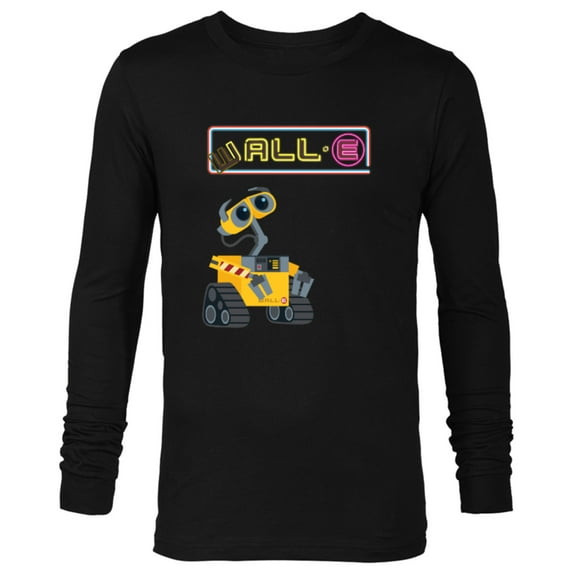 Disney Pixar WALL-E Neon Sign T-Shirt - Long Sleeve T-Shirt for Men - Customized-Black