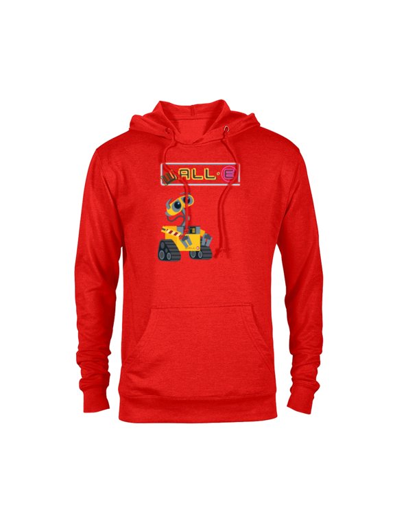 Disney Pixar WALL-E Neon Sign T-Shirt - Pullover Hoodie for Adults - Customized-Red Heather