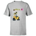 thumbnail image 1 of Disney Pixar WALL-E Neon Sign T-Shirt - Short Sleeve T-Shirt for Kids - Customized-Athletic Heather, 1 of 5