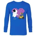 thumbnail image 1 of Disney Pixar Wall-E and Eve Geometric Heart T-Shirt - Long Sleeve T-Shirt for Men - Customized-Royal, 1 of 5