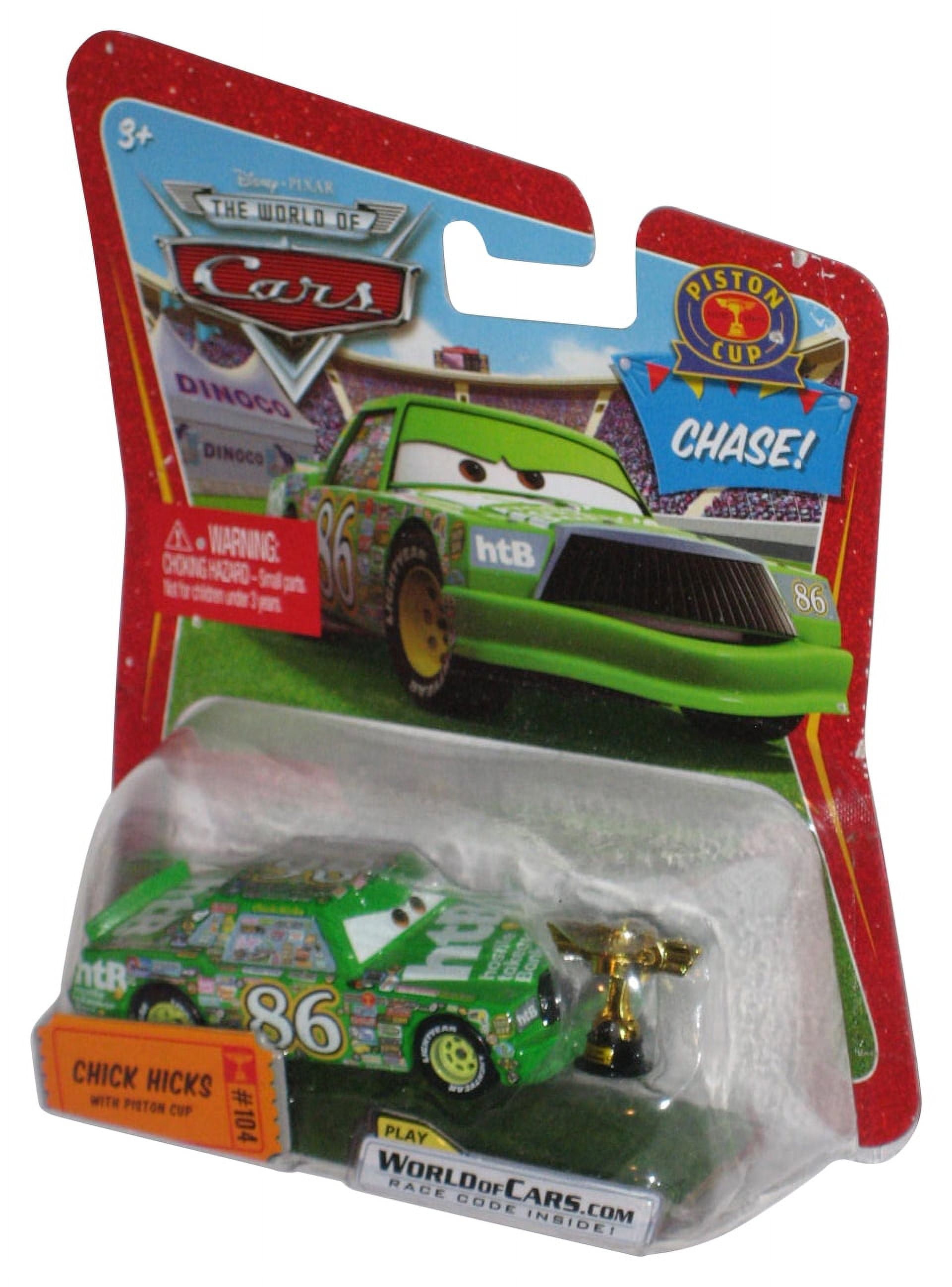Disney Pixar World of Cars Chick Hicks w/ Piston Cup Trophy Chase Toy ...