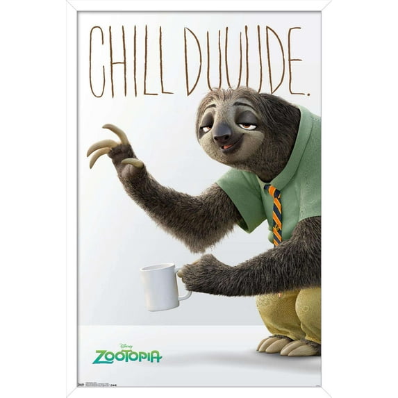 Disney Pixar Zootopia - Flash Wall Poster, 22.375" x 34", Framed