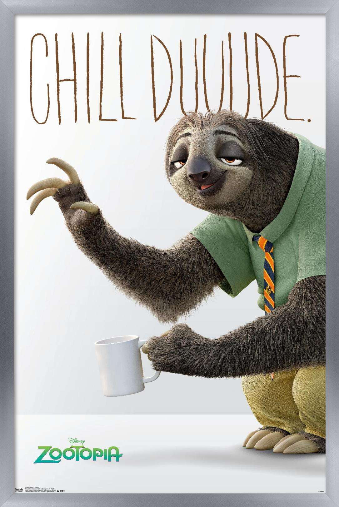 Disney Pixar Zootopia - Flash Wall Poster, 22.375" x 34", Framed
