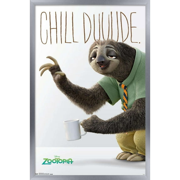 Disney Pixar Zootopia - Flash Wall Poster, 22.375" x 34", Framed