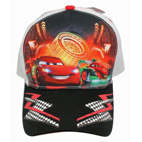 Disney Pixar's Cars 2 Lightning McQueen and Fracesco Graphic Snapback Cap