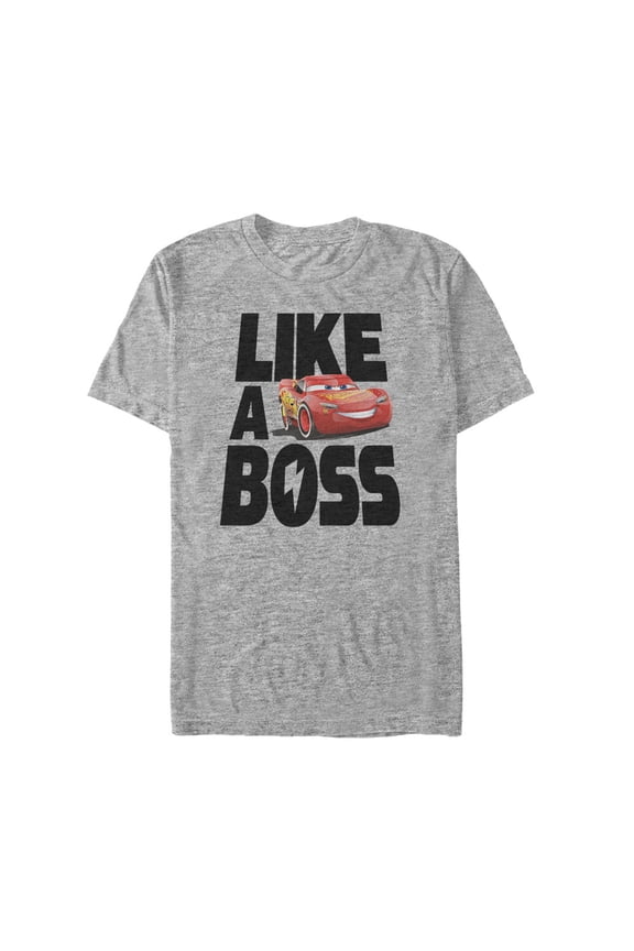 Men's Cars Like A Boss Graphic Tee Athletic Heather Large
