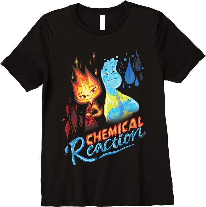 Disney & Pixar’s Elemental Chemical Reaction Ember Wade T-Shirts ...