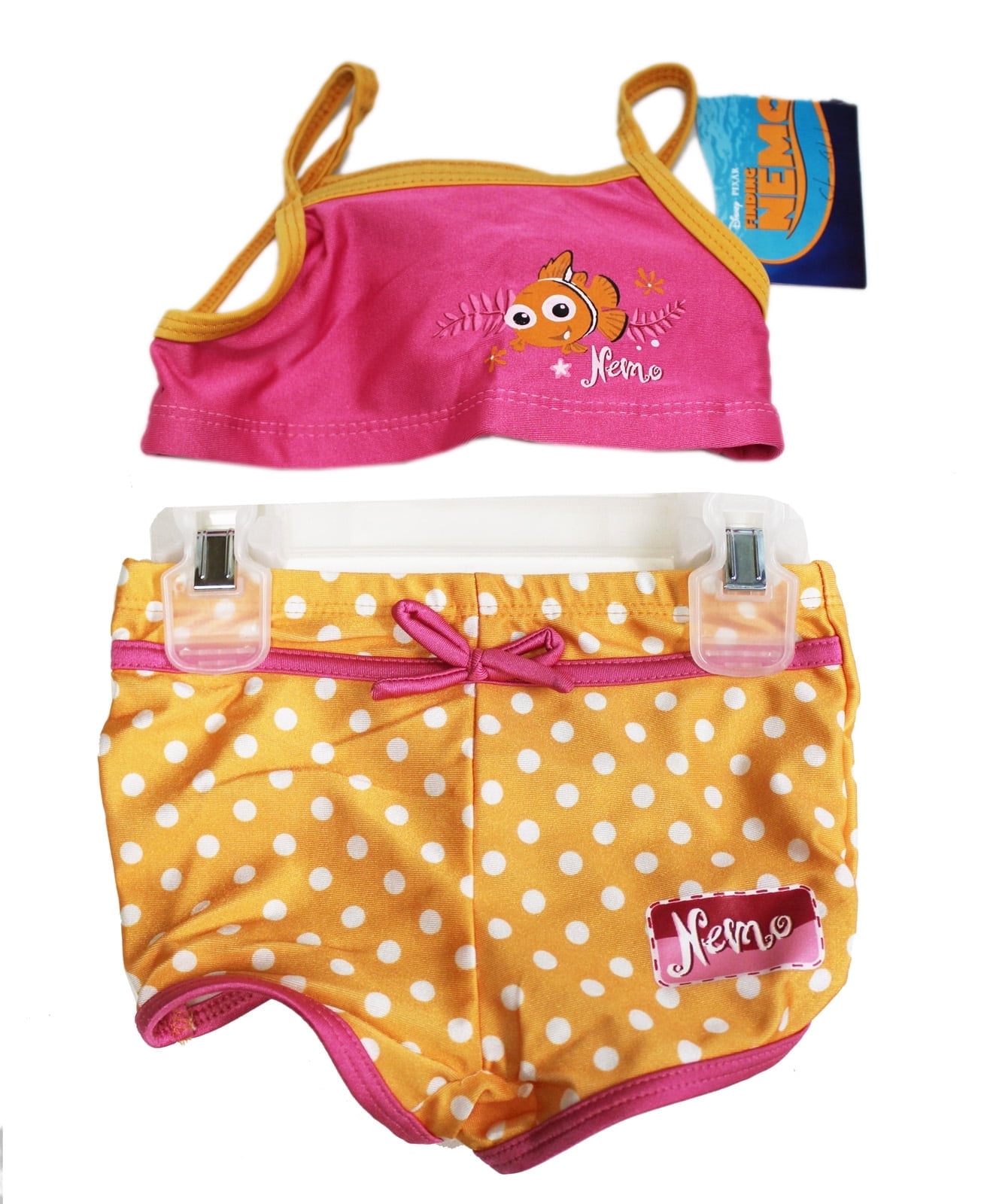 Disney Pixar's Finding Nemo Pink & Orange Two-Piece Swimsuit Set, Toddler 24 Months