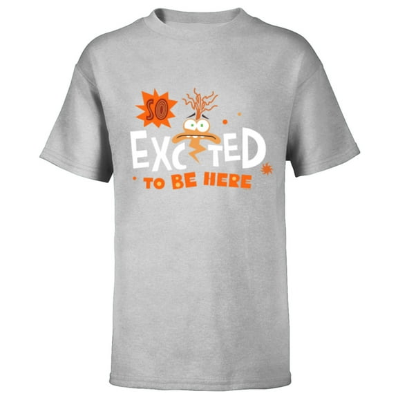 Disney & Pixar’s Inside Out 2 Anxiety So Excited to Be Here- Short Sleeve T-Shirt for Kids - Customized-Athletic Heather