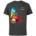 thumbnail image 1 of Disney & Pixar’s Inside Out 2 Joy Anxiety Bursts of Emotion - Short Sleeve Cotton T-Shirt for Adults - Customized-Charcoal, 1 of 5