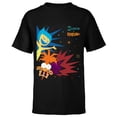 thumbnail image 1 of Disney & Pixar’s Inside Out 2 Joy Anxiety Bursts of Emotion - Short Sleeve T-Shirt for Kids - Customized-Black, 1 of 5