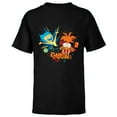 thumbnail image 1 of Disney & Pixar’s Inside Out 2 Joy Anxiety Bursts of Emotion- Short Sleeve T-Shirt for Kids - Customized-Black, 1 of 5
