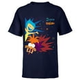 thumbnail image 1 of Disney & Pixar’s Inside Out 2 Joy Anxiety Bursts of Emotion - Short Sleeve T-Shirt for Kids - Customized-Navy, 1 of 5