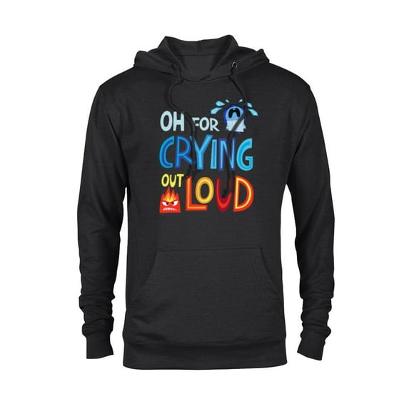 Disney & Pixar’s Inside Out 2 Sadness Anger Crying Out Loud- Pullover Hoodie for Adults - Customized-Black