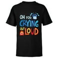 thumbnail image 1 of Disney & Pixar’s Inside Out 2 Sadness Anger Crying Out Loud- Short Sleeve T-Shirt for Kids - Customized-Black, 1 of 5