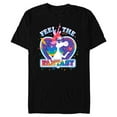 thumbnail image 1 of Disney & Pixar’s Inside Out Rainbow Unicorn Fantasy Pride - Short Sleeve Blended T-Shirt for Adults - Customized-Black, 1 of 5