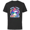 thumbnail image 1 of Disney & Pixar’s Inside Out Rainbow Unicorn Fantasy Pride - Short Sleeve Cotton T-Shirt for Adults - Customized-Black, 1 of 5