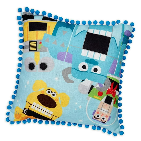 Disney Pixar's Monsters, Inc Christmas Holiday Toy to the World Pillow New Tag