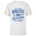 thumbnail image 1 of Disney & Pixar’s Monsters University Graduation Class of ‘24 - Short Sleeve T-Shirt for Kids - Customized-White, 1 of 5