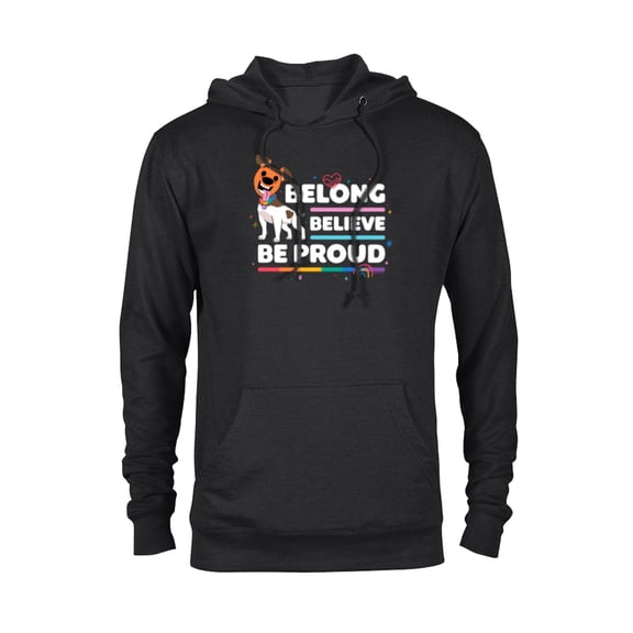 Disney & Pixar’s Out Pride Jim the Dog Rainbow Be Proud - Pullover Hoodie for Adults - Customized-Black