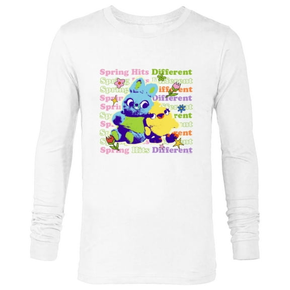 Disney & Pixar’s Toy Story Bunny Ducky Spring Hits Different - Long Sleeve T-Shirt for Men - Customized-White