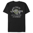 thumbnail image 1 of Men's Toy Story Buzz No Sign Of Intelligent Life  Graphic Tee Black 2X Large, 1 of 4